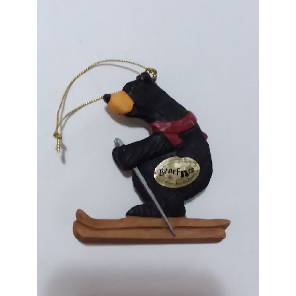 Jeff Flemming Skiing Bear Christmas Ornament BEARFOOTS